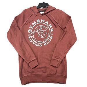 Gymshark Legacy Hoodie Men's Size Small Maroon Lifting Club Drawstring Pockets‎